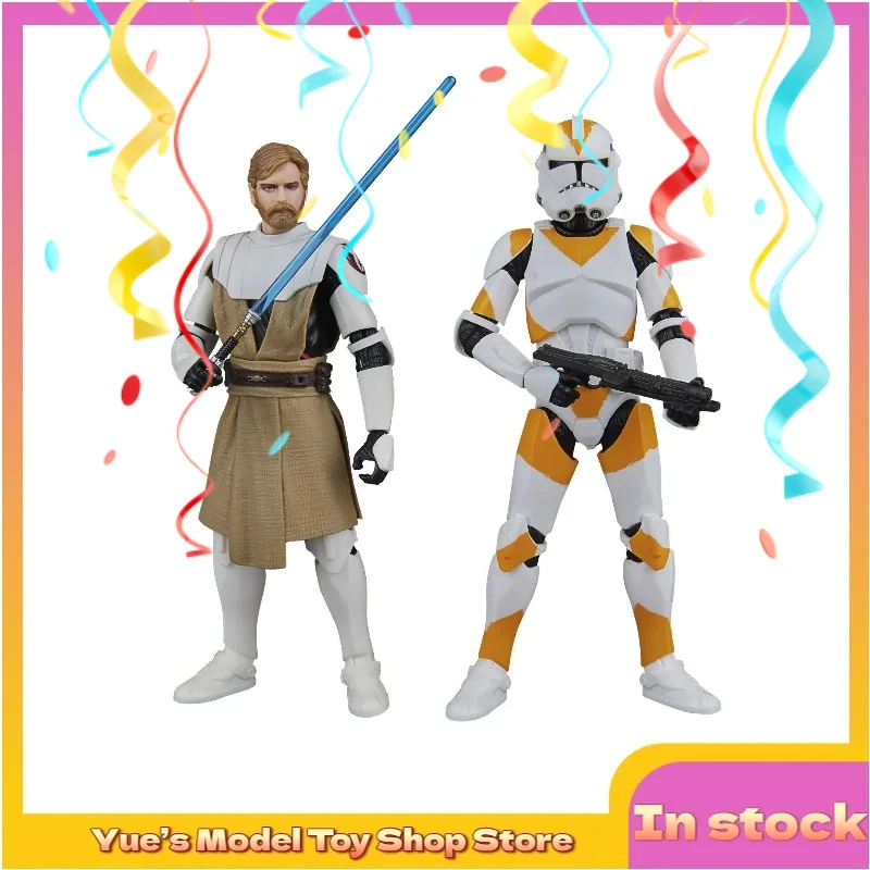 

【In Stock】Hasbro Star Wars 6-inch Clone Wars Obi-Wan 212 Clone Trooper Set 1/12 Action Figure Anime Model Toy Collection Gift
