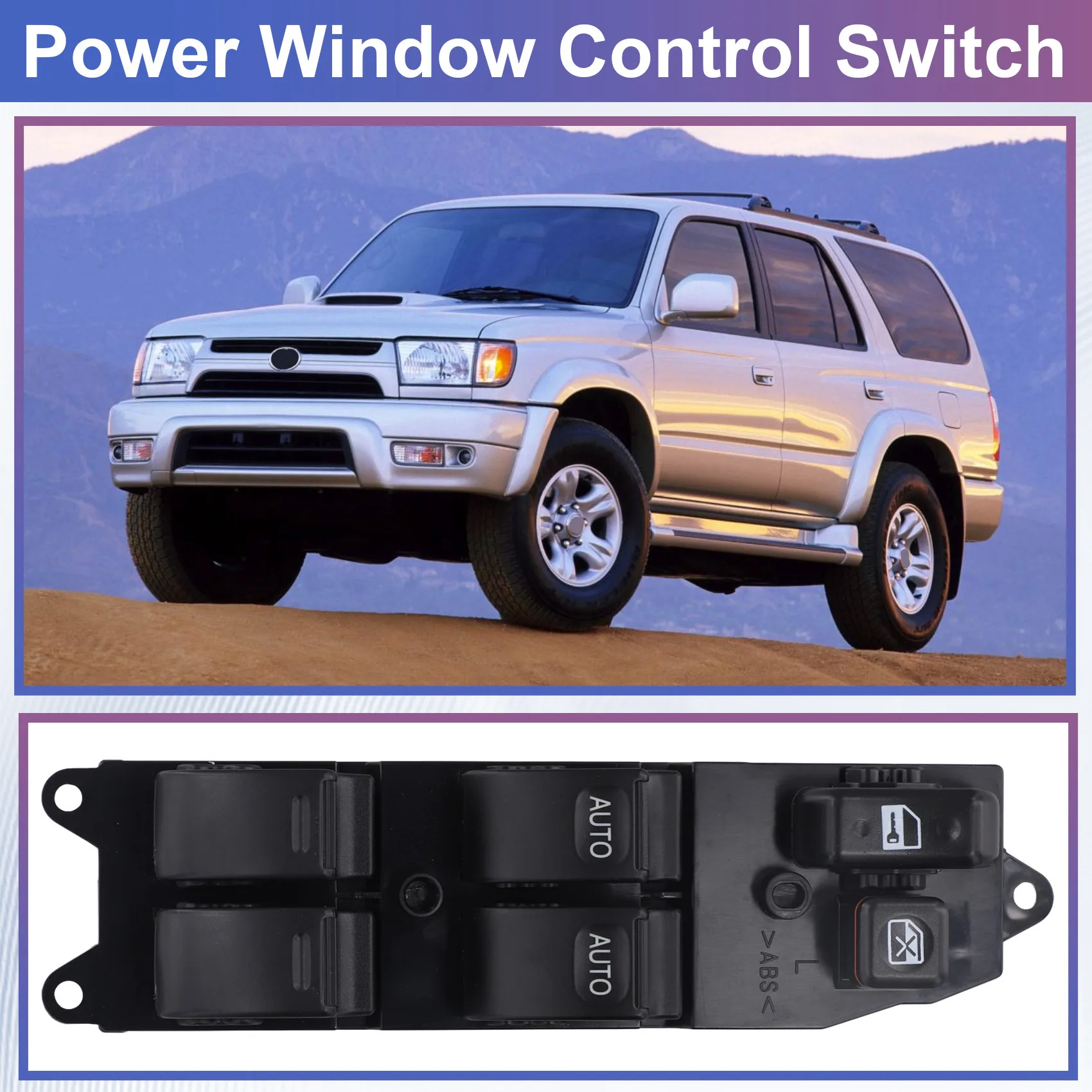 

A85E-Car для Toyota 4Runner 1995-2002, переключатель стеклоподъемника 84820-35060, передний левый блок управления стеклоподъемником 8482035060