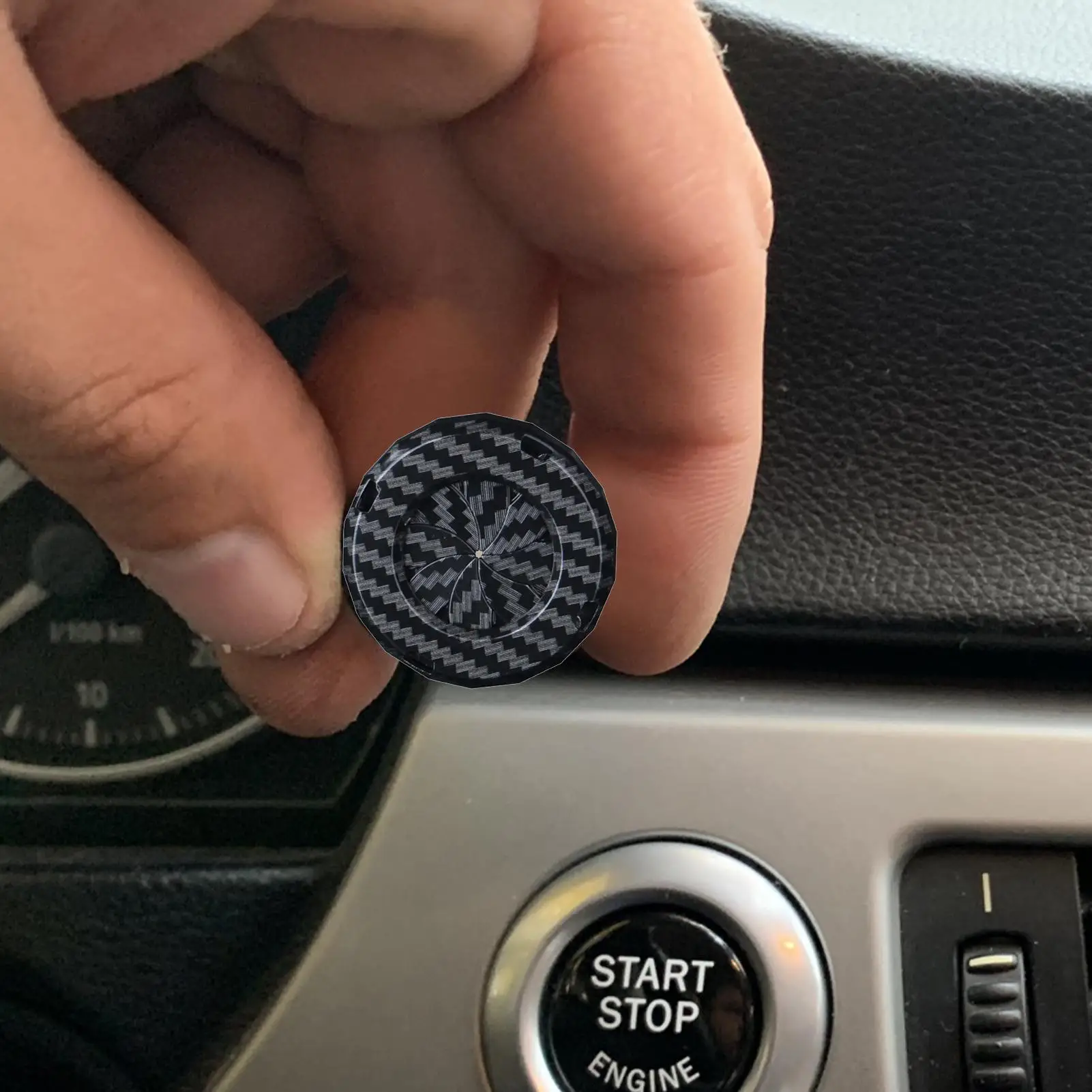 For One Button Start Stop Car Decorative Ring Cover Knob Style Decorative Cover Ignition Switchs Hiddens Protective Cover ​