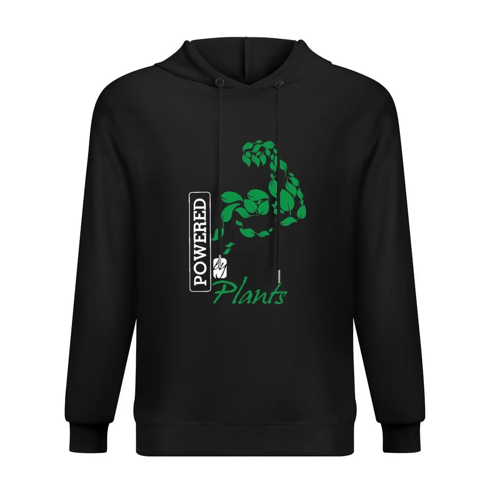 

Powered By Plants Hoodie clothes for men autumn men wear male clothes graphic hoodies
