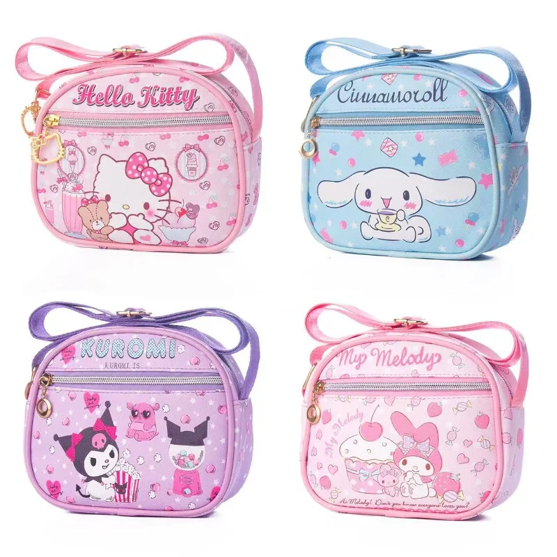 Sanrio Loomi sacola dos desenhos animados, bonito, impermeável, leve, infantil melodia, crossbody, bolsa de ombro, novo