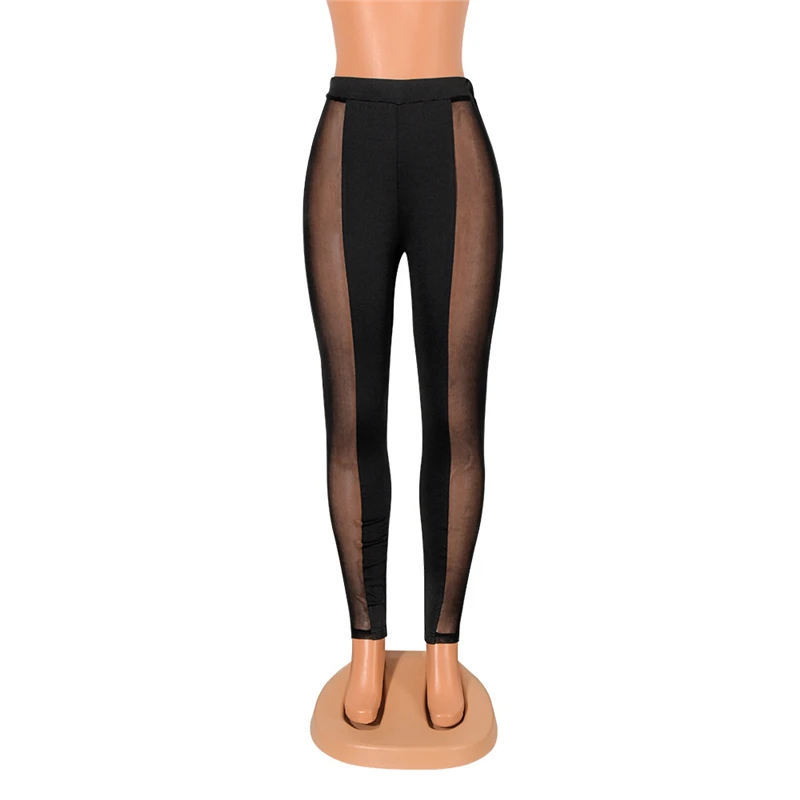 Leggings en maille pour femmes, pantalons de sport, taille haute, push-up, sans couture, vêtements pour femmes, streetwear élégant, mode