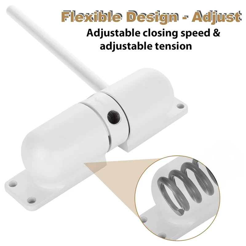 A61Z Deals 2 PCS Automatic Spring Door Closer For Convert Hinged Doors To Self-Closing,Door Closer Auto