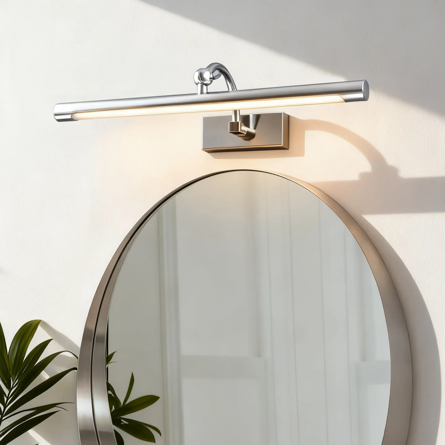 Brass bathroom mirror light，Bauhaus style living room decoration Picture lamp，Brass wall lamp，Chrome color picture lamp