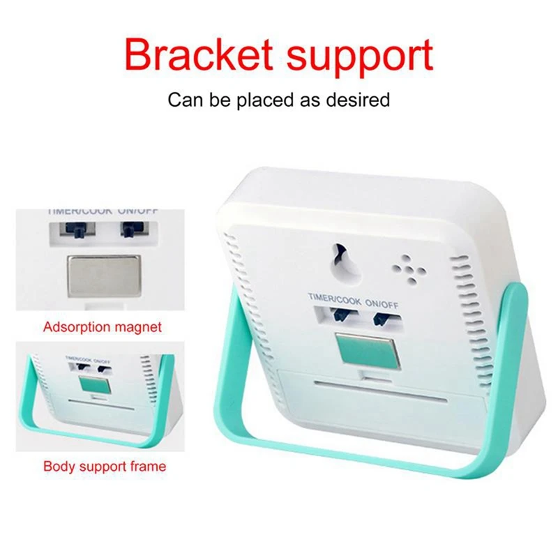 Hot-Digital Food Thermometer Cooking Temperature Alarm Cooking Timer With LED Display Stainless Steel Probe