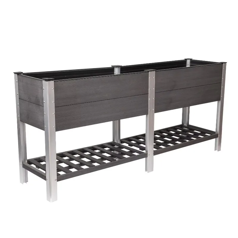 Easy to install eco-rich large double flower and vegetable raised garden bed