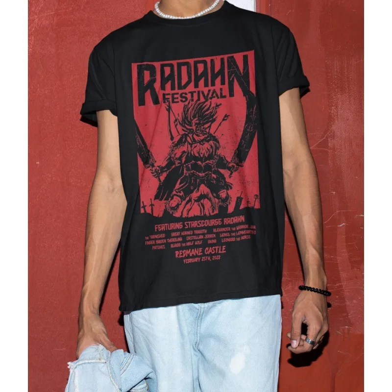 Unisex Elden Shirt Radahn Grafik-T-Shirt, Festival-Shirt, Dämonen-T-Shirt, Soulsborne T-Shirt