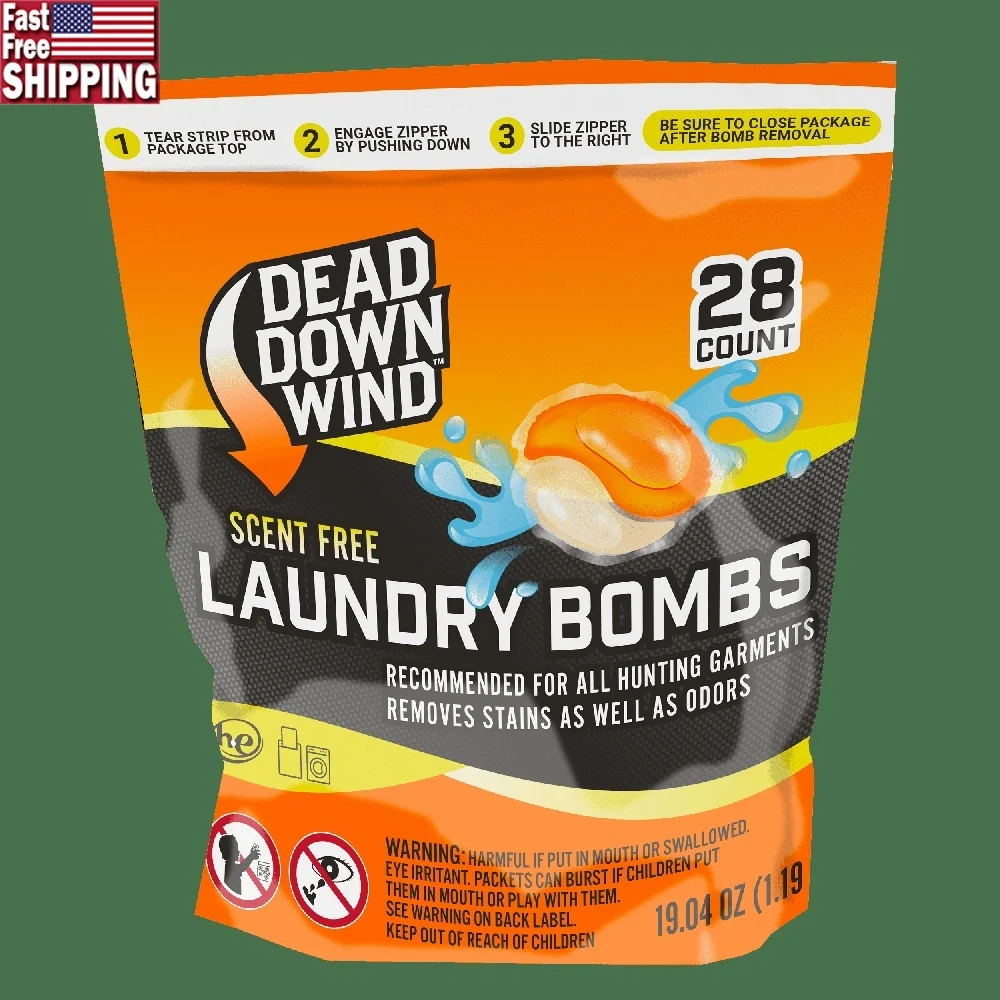 

Стручки для стирки без запаха, ферментный стиральный порошок 28 карат, безопасный для чувствительной кожи, эффективный на всех тканей, охотничья одежда, экологически чистая чистка