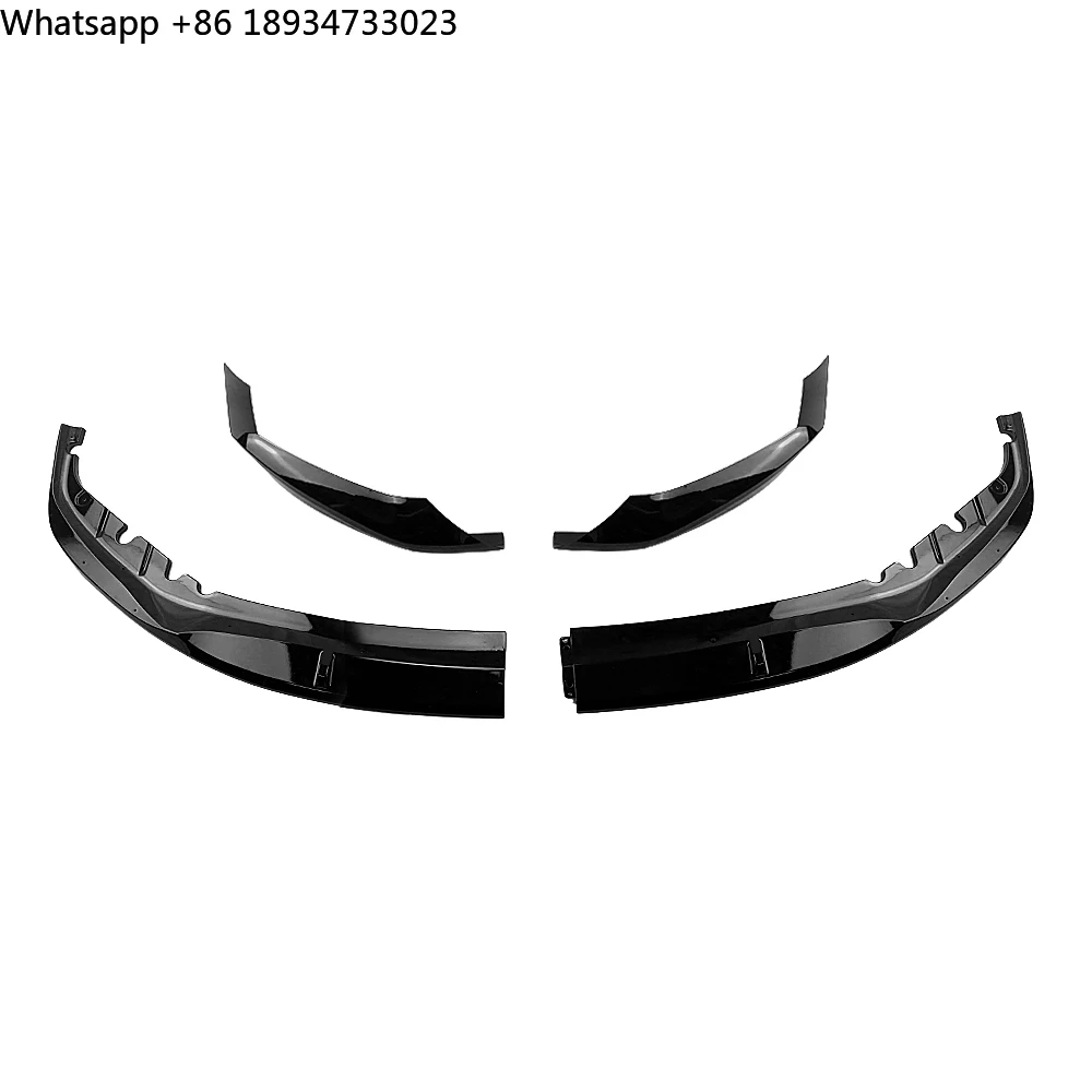 

Front Bumper Spoiler Lip for BMW G30 M Tech M Sport 2017-2020 Performance Glossy Black Car Lower Body Kit Splitter Plate Cover