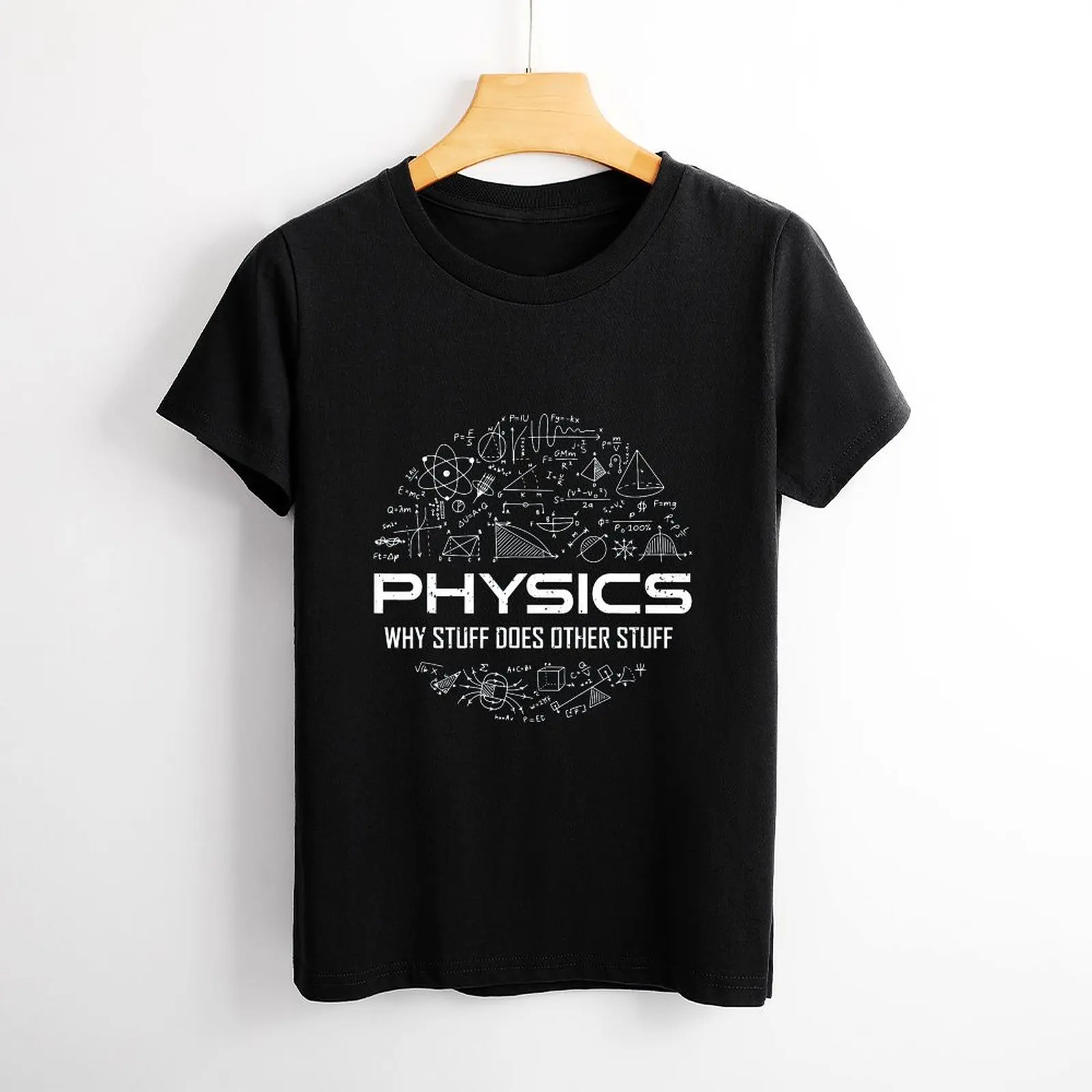 Funny Physics Physics Lover Physics Humor Women Print T Shirt Graphic Shirts Casual Short Sleeved Female Tee T-Shirt Size S-4XL