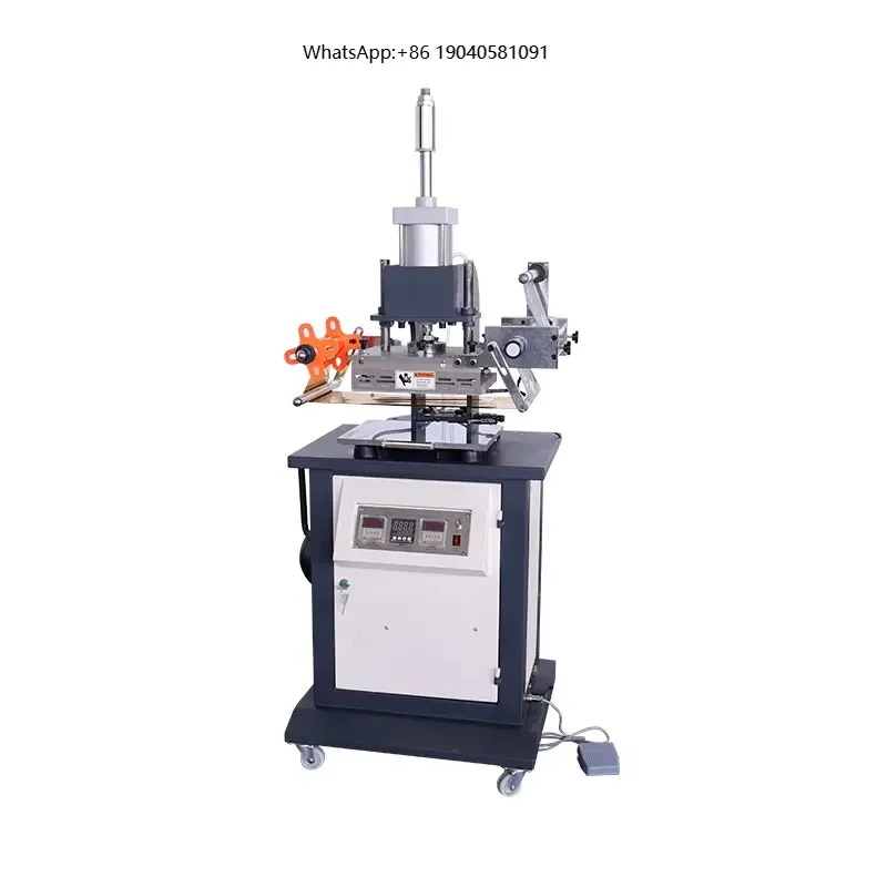JD-180 Industrial Pneumatic Hot Stamping Machine Manual Embossing Heat Press for T-Shirts Clothes Flatbed Printer Hand Operated