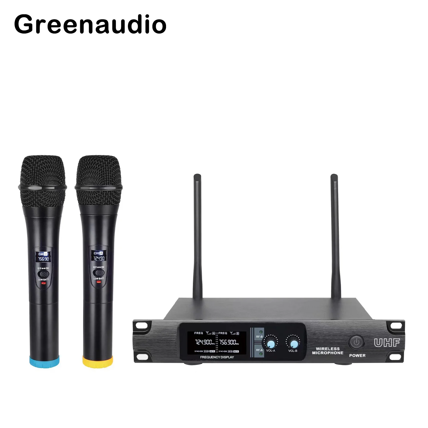 GAW-SH300 Wireless dynamic handheld microphone one-to-two household karaoke outdoor stage performance conference microphone