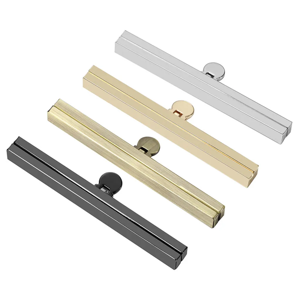 Fermoir Kiss Lock en alliage doré peu profond de 11,4 cm pour porte-monnaie, accessoires de fabrication de sacs et de portefeuilles DIY
