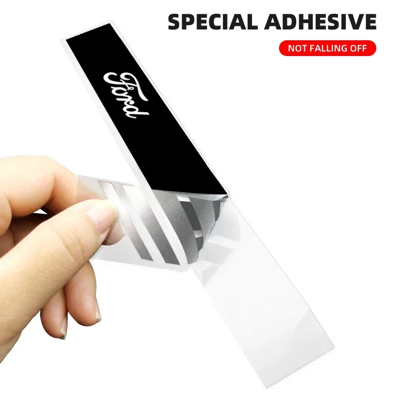 2 قطعة ملصقات مرآة الرؤية الخلفية للسيارة شريط جانبي ملصق مائي ذاتي الصنع لفورد فوكس مونديو كوغا فييستا MK7 مرافقة اكسبلورر إيدج 2 4 MK2 #4