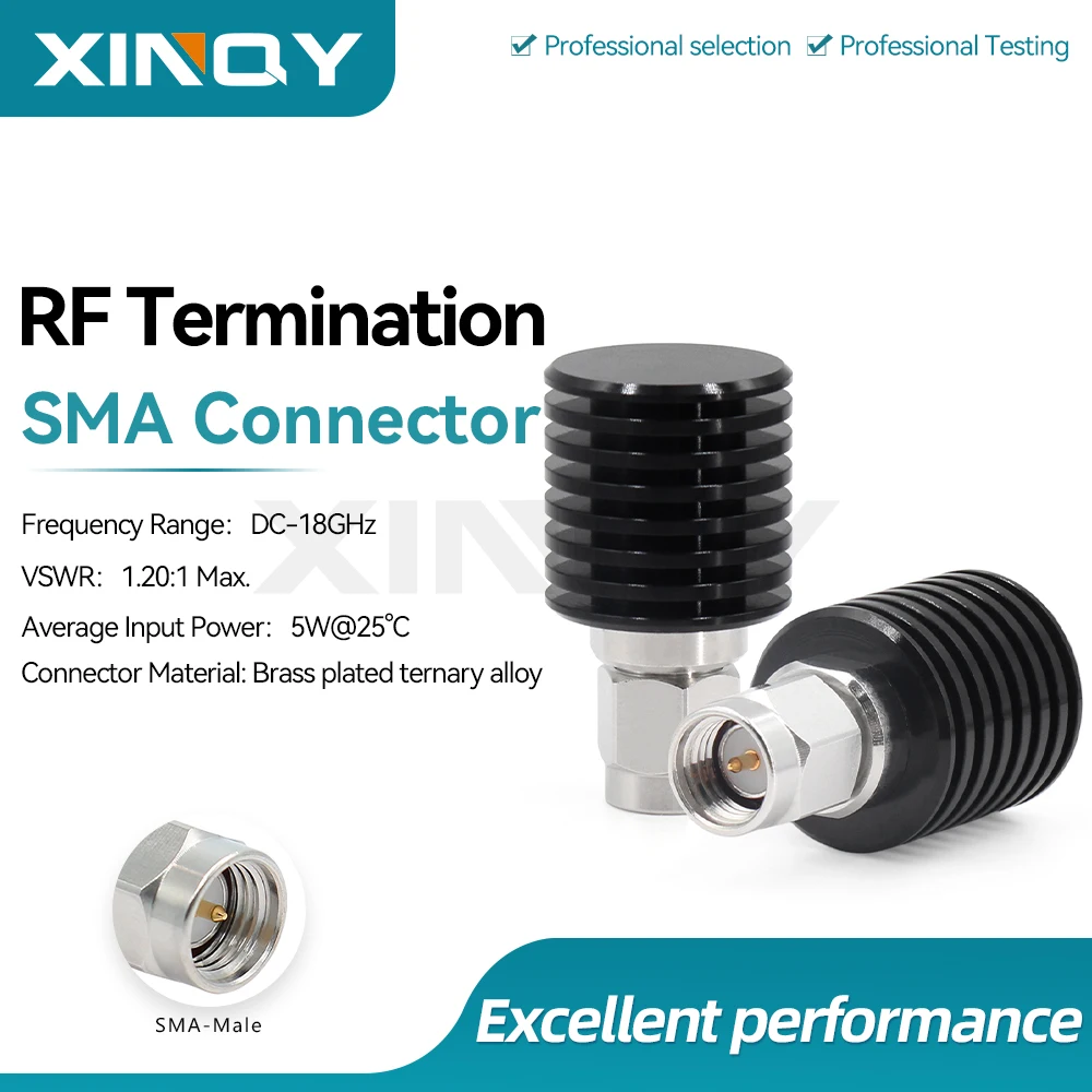 XINQY SMA RF Coaxial Load, DC-18GHz Test Terminal Short Circuit, 50 Ohm, 5W Dummy Cap