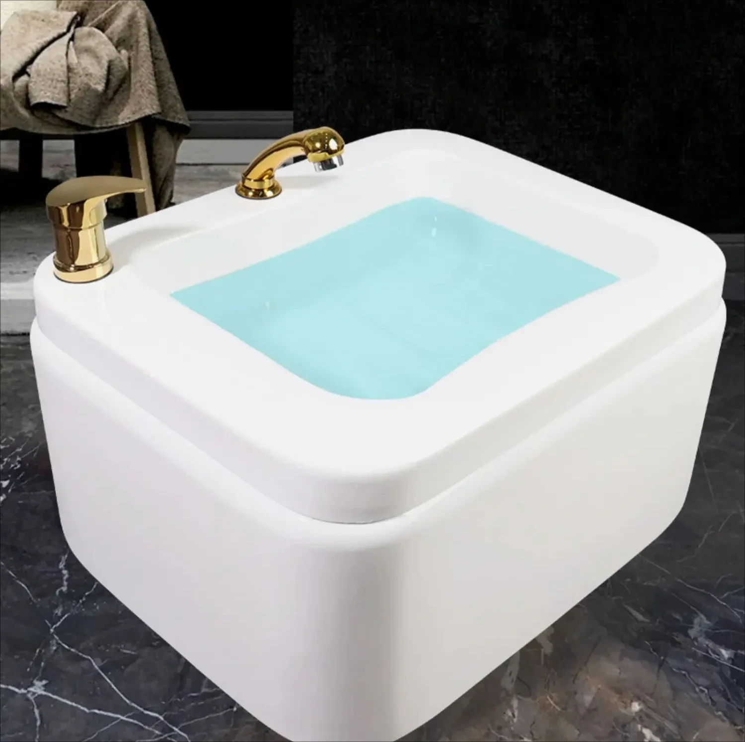 Acrylic Foot Bath Feet-Washing Basin Simple Modern Massage Water Pedicure Hotel Wash Basin Bath Tub Foot Bath