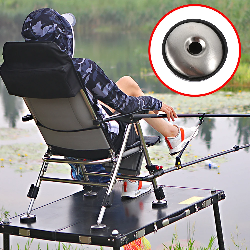 

Fishing Chair Feet Cover Replaceable Stool Claw Protective Non Slip Durable Stainless Steel Plastic Night Fishing Gear Outdoor