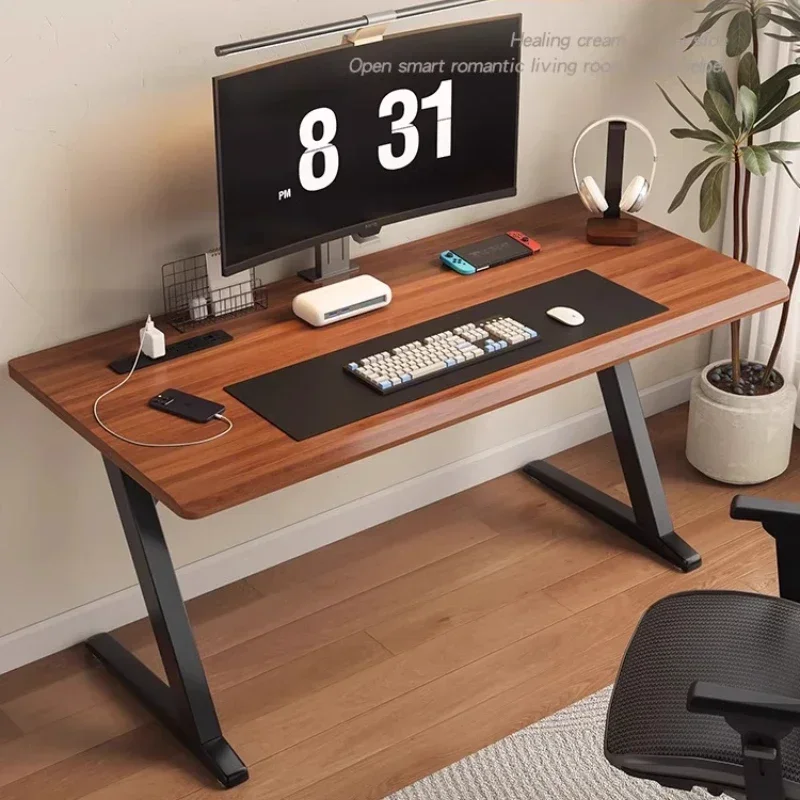 

Solid wood computer desk Home desk Study table E-sports oak desktop table Bedroom desk Double workbench