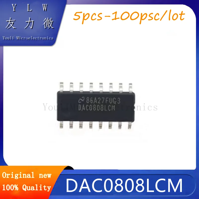 DAC0808 DAC0808LCM DAC0808LCMX SOP16 8-bit D/A analog-to-digital converter chip