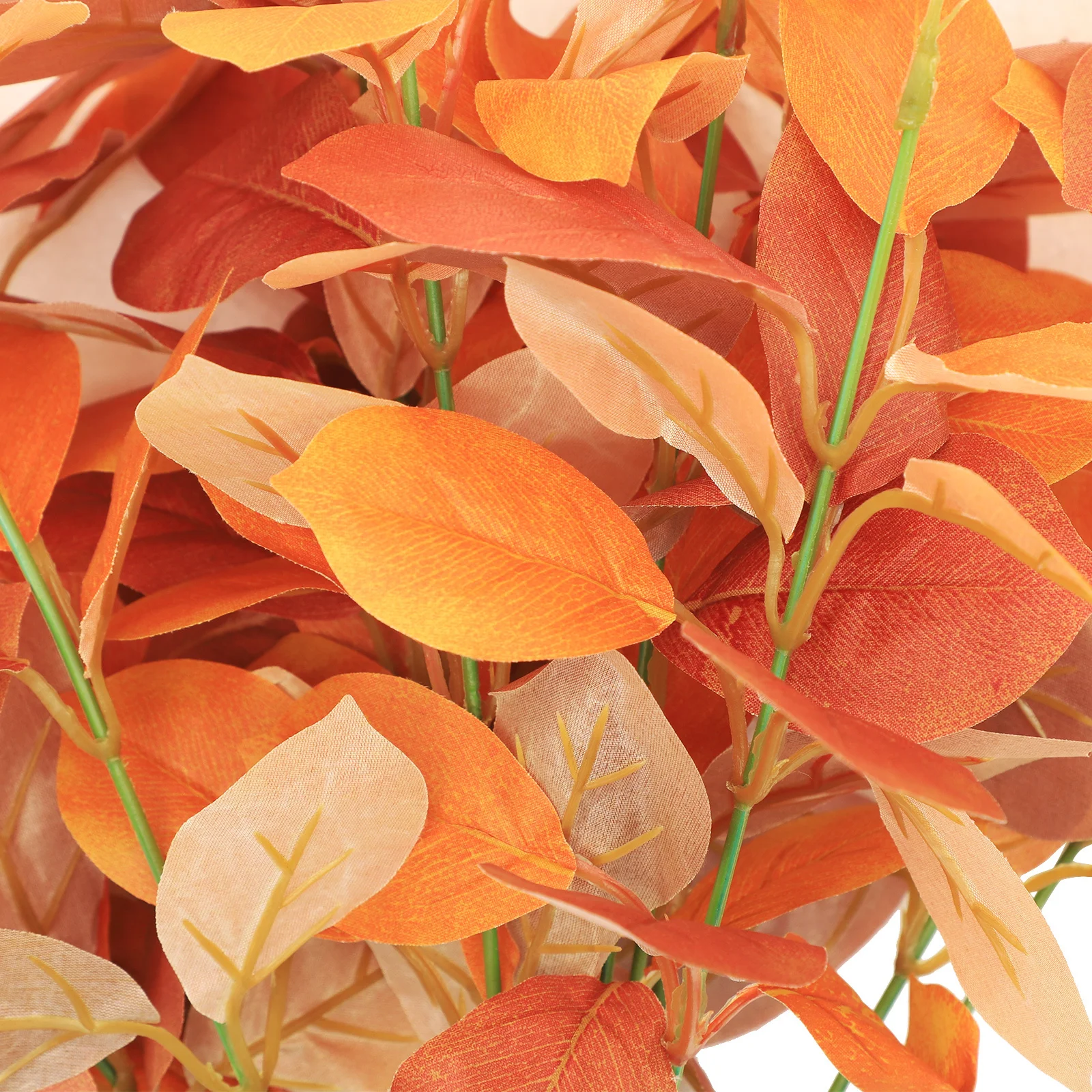 

4Pcs Artificial Leaves Picks Realistic Fake Leaf Branches Vase Filling Ornament Home Faux Greenery Stems Table Centerpiece