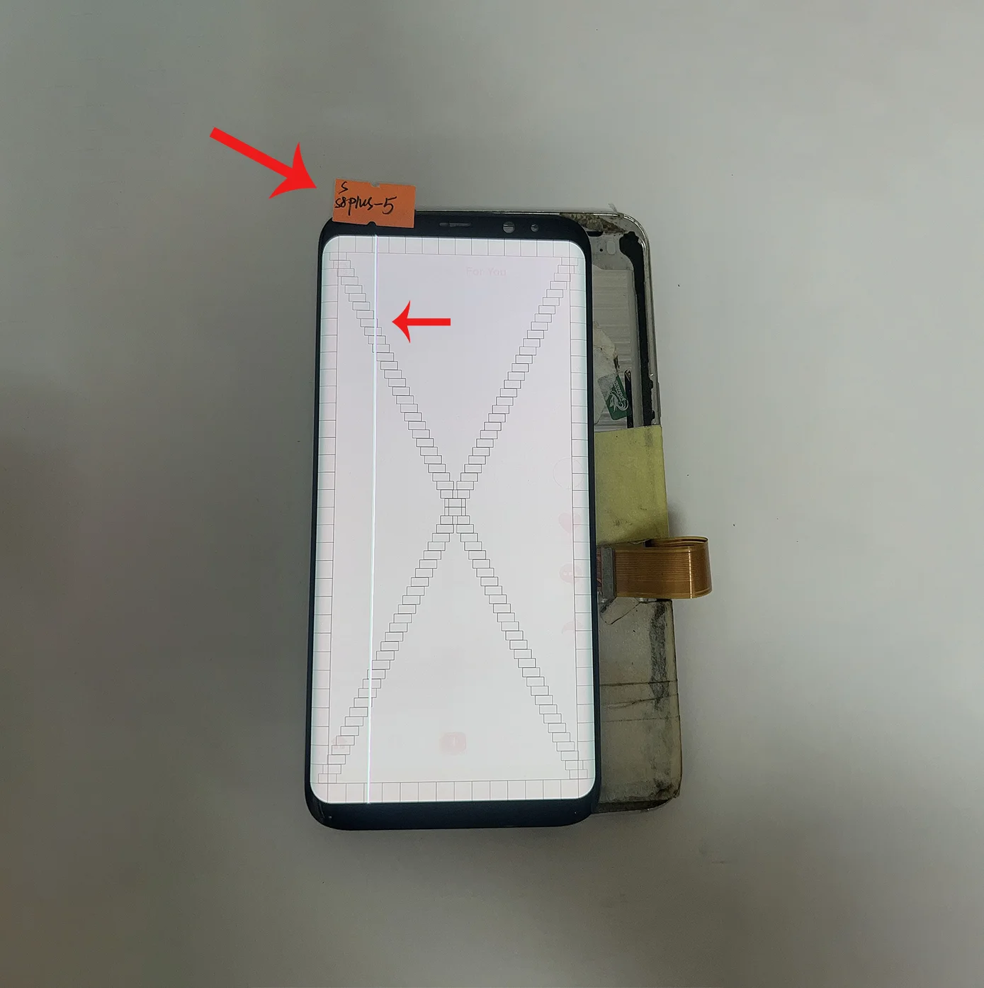 Single Sale Super AMOLED LCD For Samsung S8 Plus LCD Touch Screen Digitizer Line Point For S8 Plus LCD No Frame