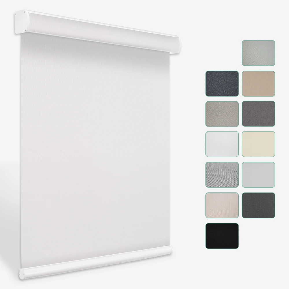

Customized Indoor Blackout Double Cordless Roller Blinds for Window Office Home
