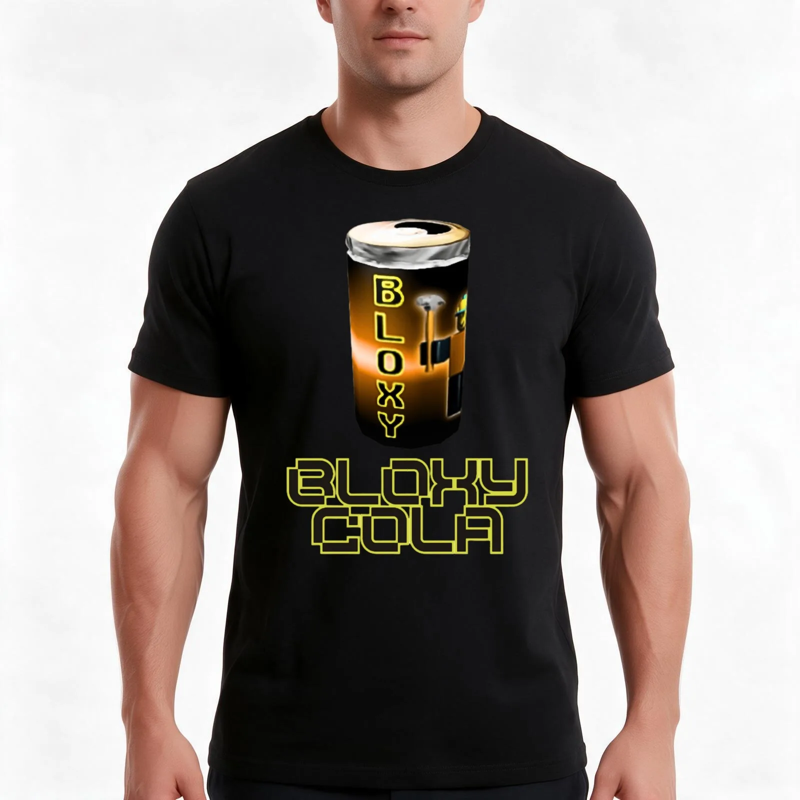 Bloxy Cola(17) T-Shirt, Summer Casual Cotton Tee, Oversized Streetwear Tops, Vintage Graphic Print, Loose Fit Short Sleeve