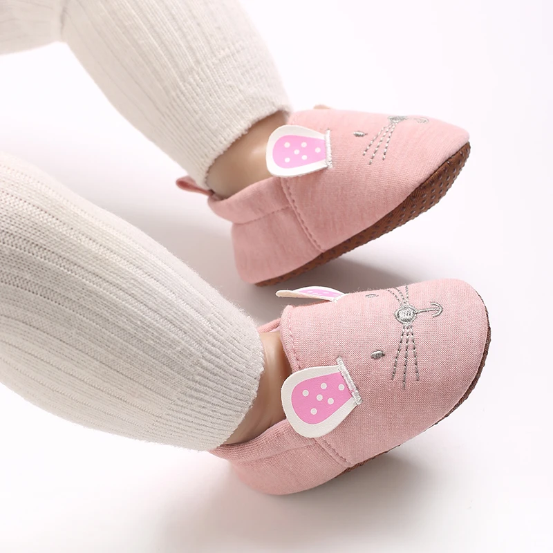 

Cute Spring and Autumn Pure Cotton Warm Soft Bottom Plush Fashion Casual Shoes CartoonBaby Shoes Newborn Boy Girl First Walker