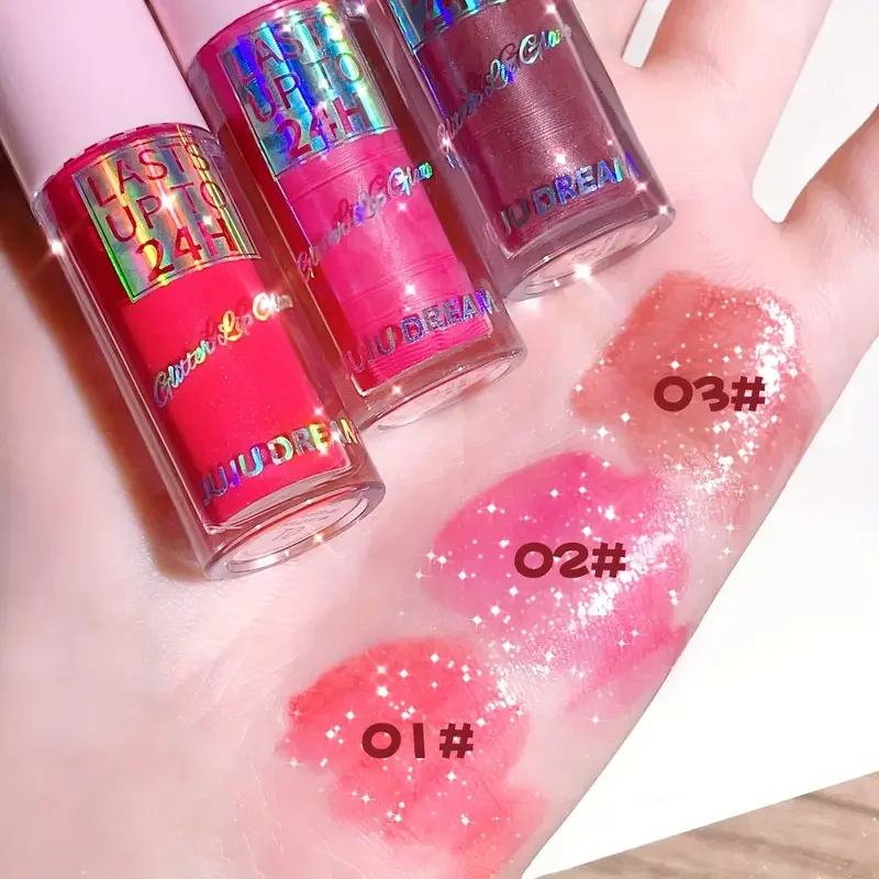 ชุดลิปกลอสซุปเปอร์ ลัสเทรัส กลิมเมอร์ 3 เฉดสี - สปาร์คกลิ้ง เบอร์รี่, มอฟฟ์ และเรด - ลิปกลอสเนื้อฉ่ำวาวสูง