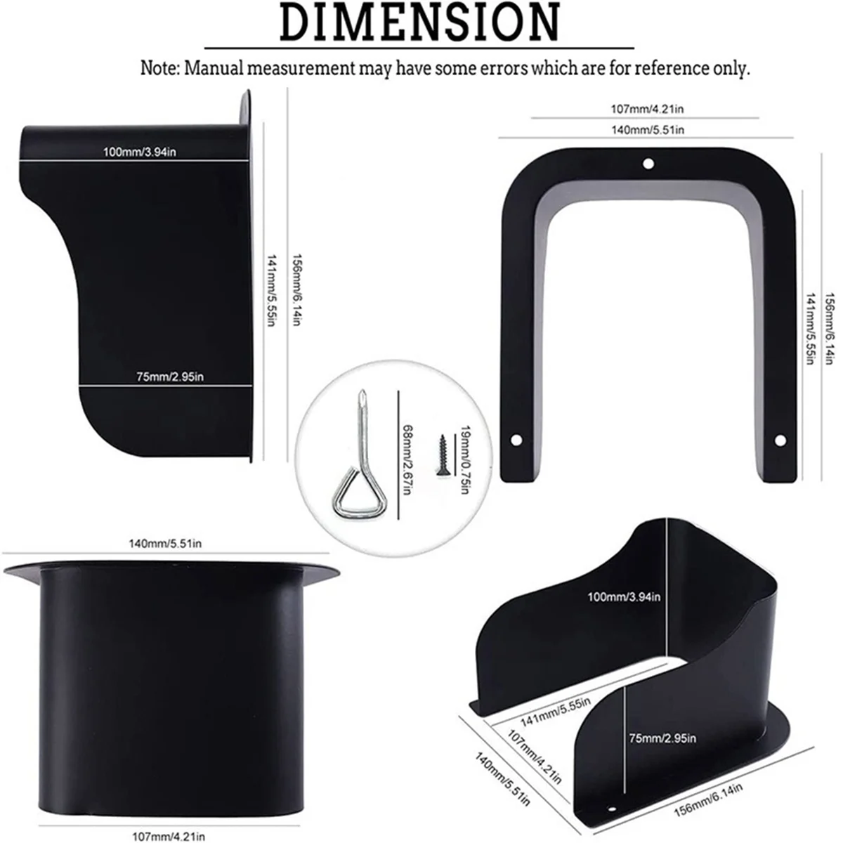 BHBL Doorbell Rain Cover Doorbell Sun Protection Box Socket Rain Cover Visual Access Control Machine Wind Shield