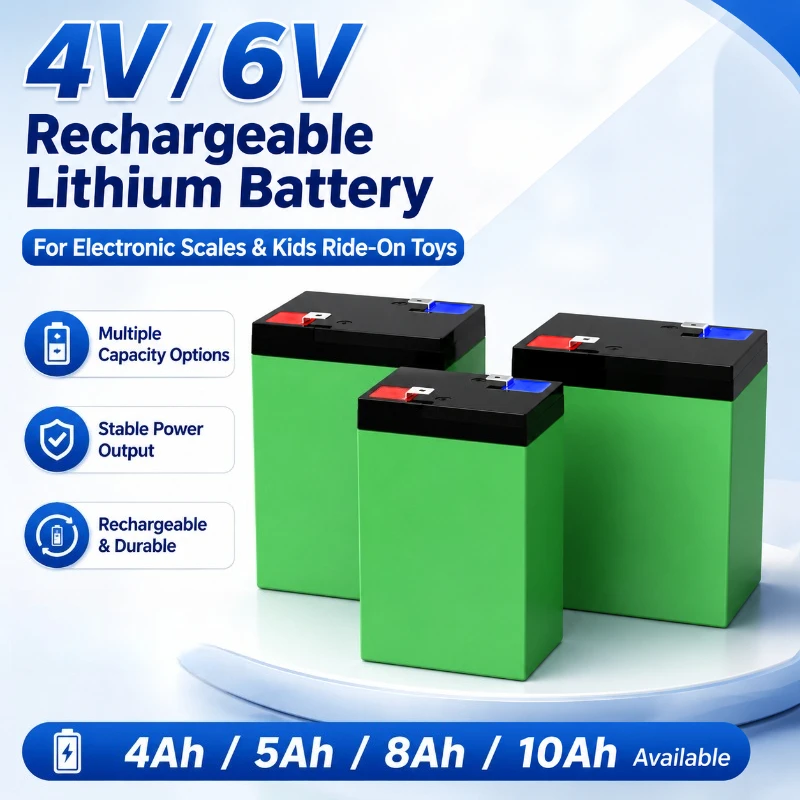 4V 6V Rechargeable Battery Pack for Kids Ride on Toy Car Motorcycle 4000-10000mAh High Capacity Toy Pro Replacement Battery Pack