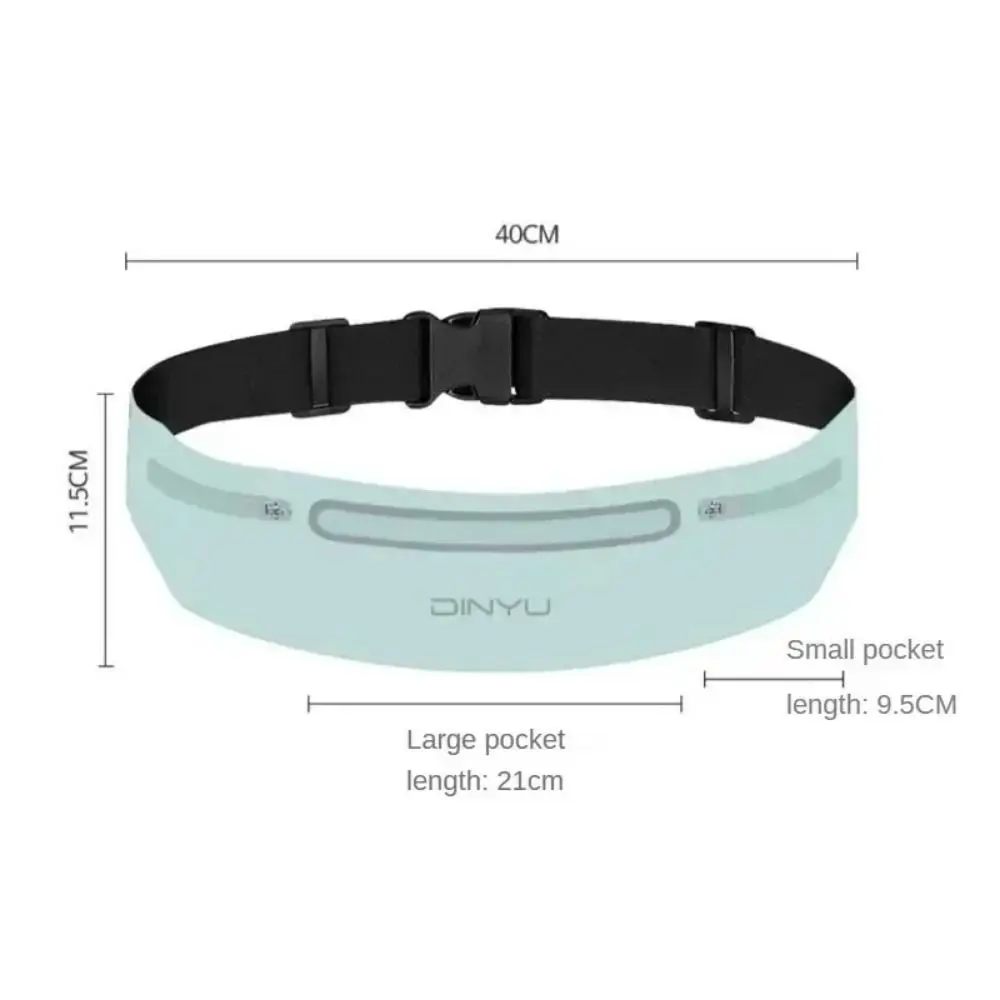 Waterdichte hardlooptailleband Draagbare onzichtbare marathon Running Sportriemtas Verstelbare reflecterende strip Sportheuptasje