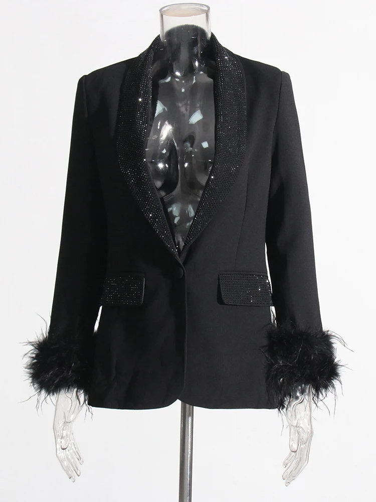 Blazer Femme LADI TREND - Manches 3/4 Froncées - Polyester/élasthanne Blazer Femme LADI TREND - Manches 3/4 Froncées - Polyester/élasthanne