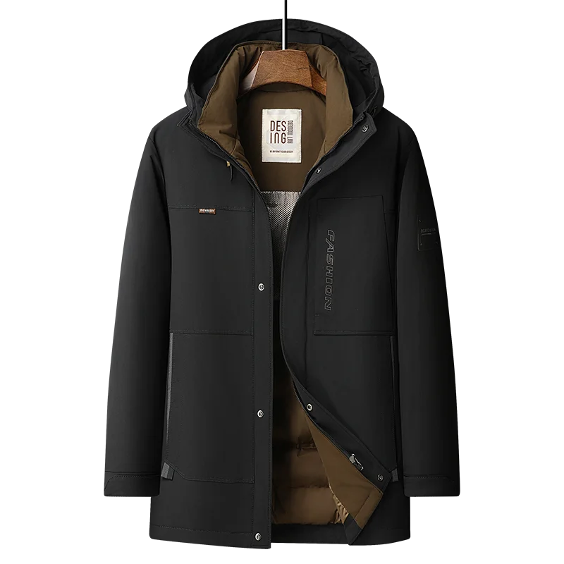 

2024 new arrival winter jacket 90% white duck down jackets men,mens fashion thicken warm parkas trench coat size M-4XL