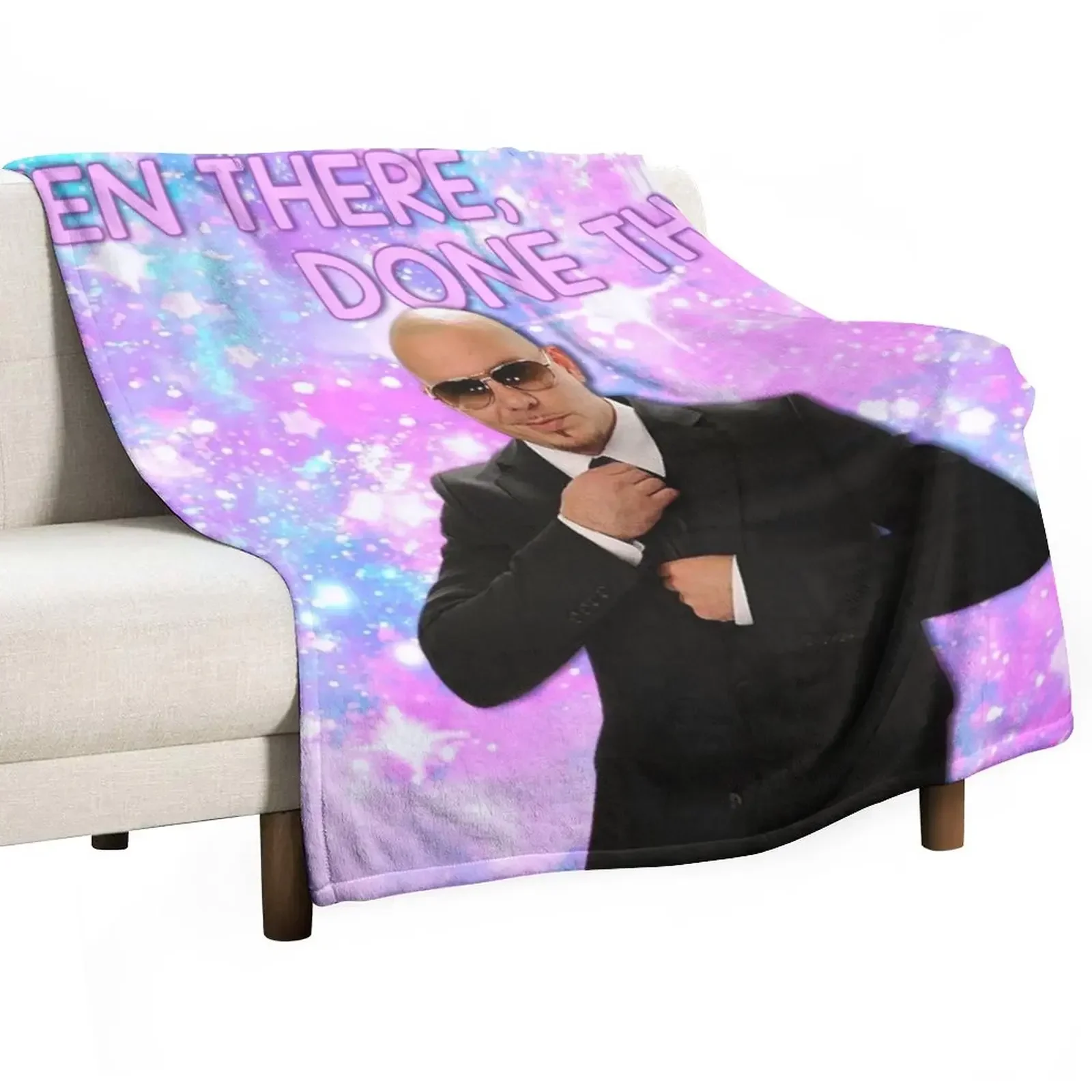 mr. worldwide - been there, done that Throw Blanket Large blankets and throws Custom Summer Beddings Blankets