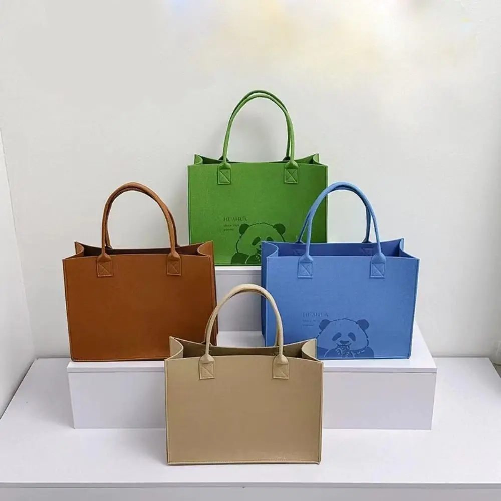 Flower Handbag New Felt Large Tote Bag Shoulder Bag Women