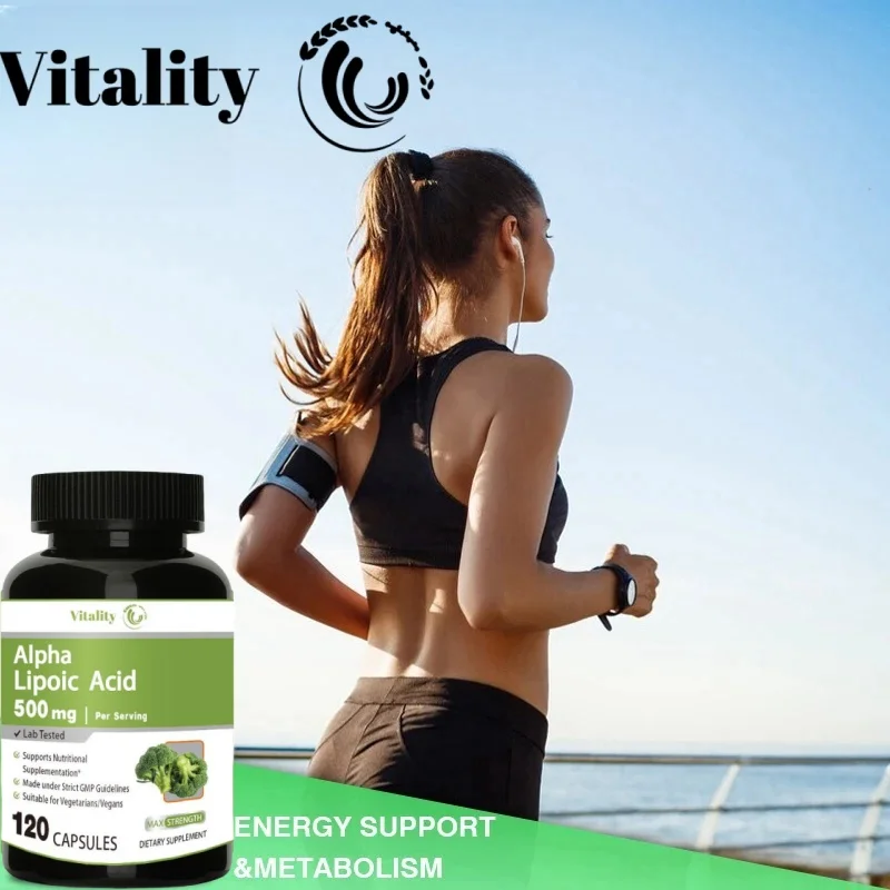 Vitality Alpha Lipoic Acid - Promotes Neurological Health, Cardiovascular and Carbohydrate Support