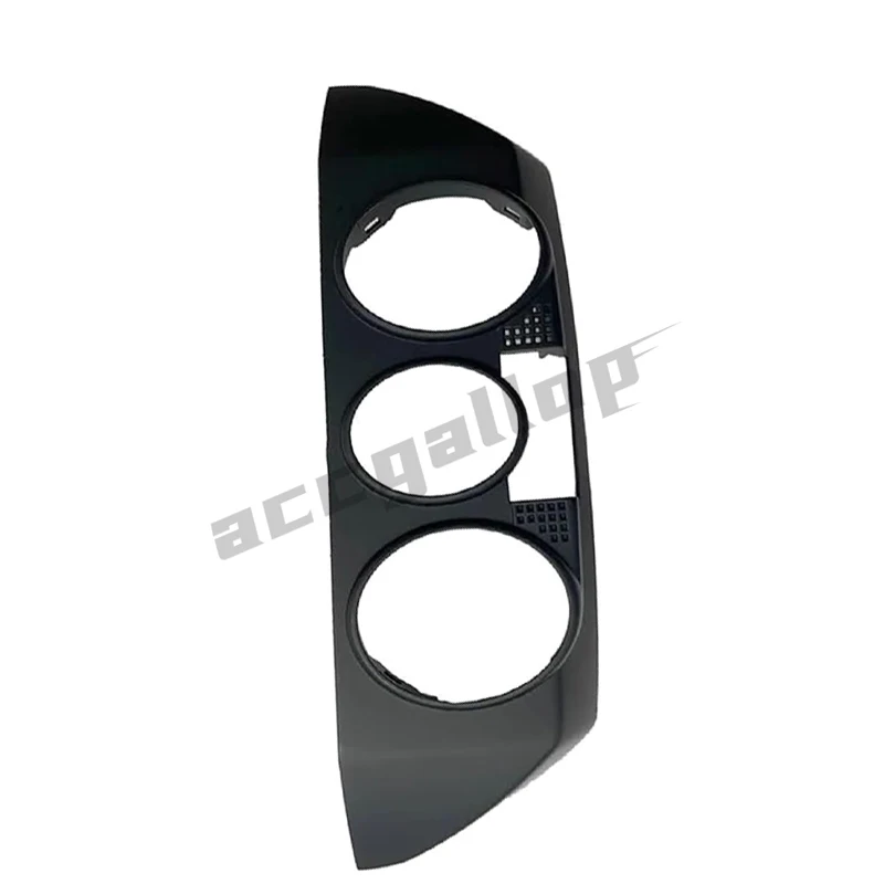 Couvercle de garniture de panneau de commande de chauffage AC pour tableau de bord avant de voiture, noir, adapté pour Polo 9N 2002 – 2010 6Q0820075C 1QA