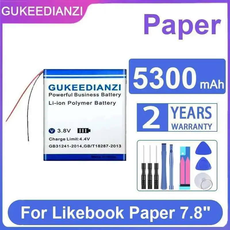 

For Likebook Paper 7.8" E - Book Reader Battery High Capacity 5300Mah