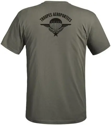 French Foreign Legion Tap Paratroops Airborne Badge Men T-shirt Short Sleeve Casual 100% Cotton Shirt
