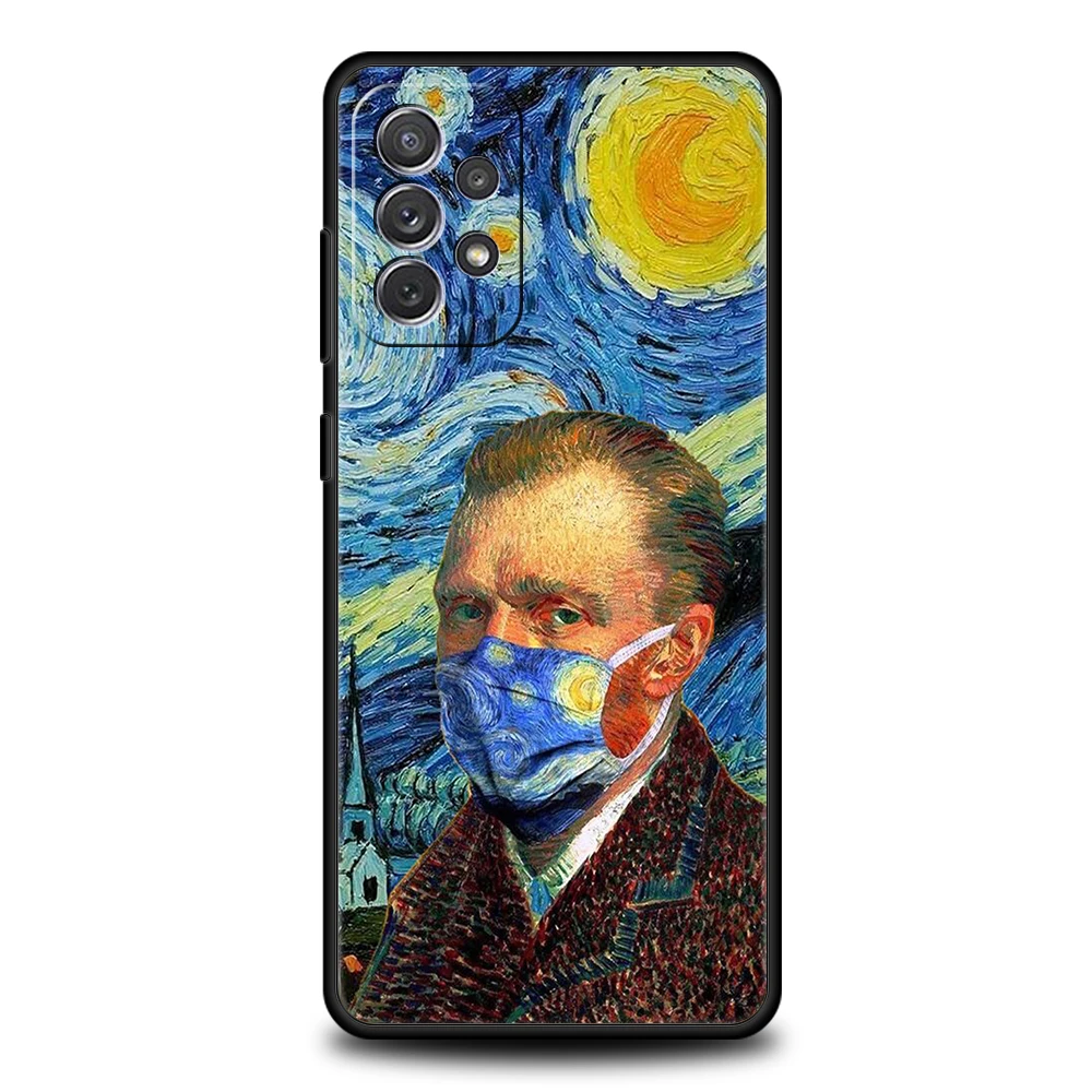 Van Gogh Series Phone Case for Samsung Galaxy A15 A14 A25 A54 A34 A51 A71 A72 A73 A32 A52 A52S A11 A21S A31 A41 5G Soft Shell