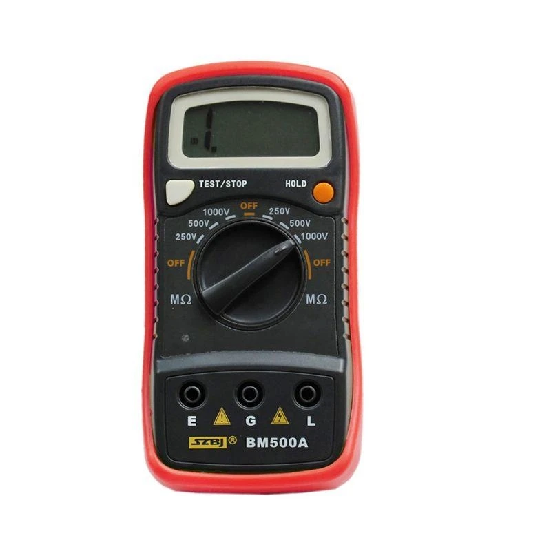 E06B BM500A 1000V 1999m 디지털 단열 저항 테스터 미터 Megohmmeter