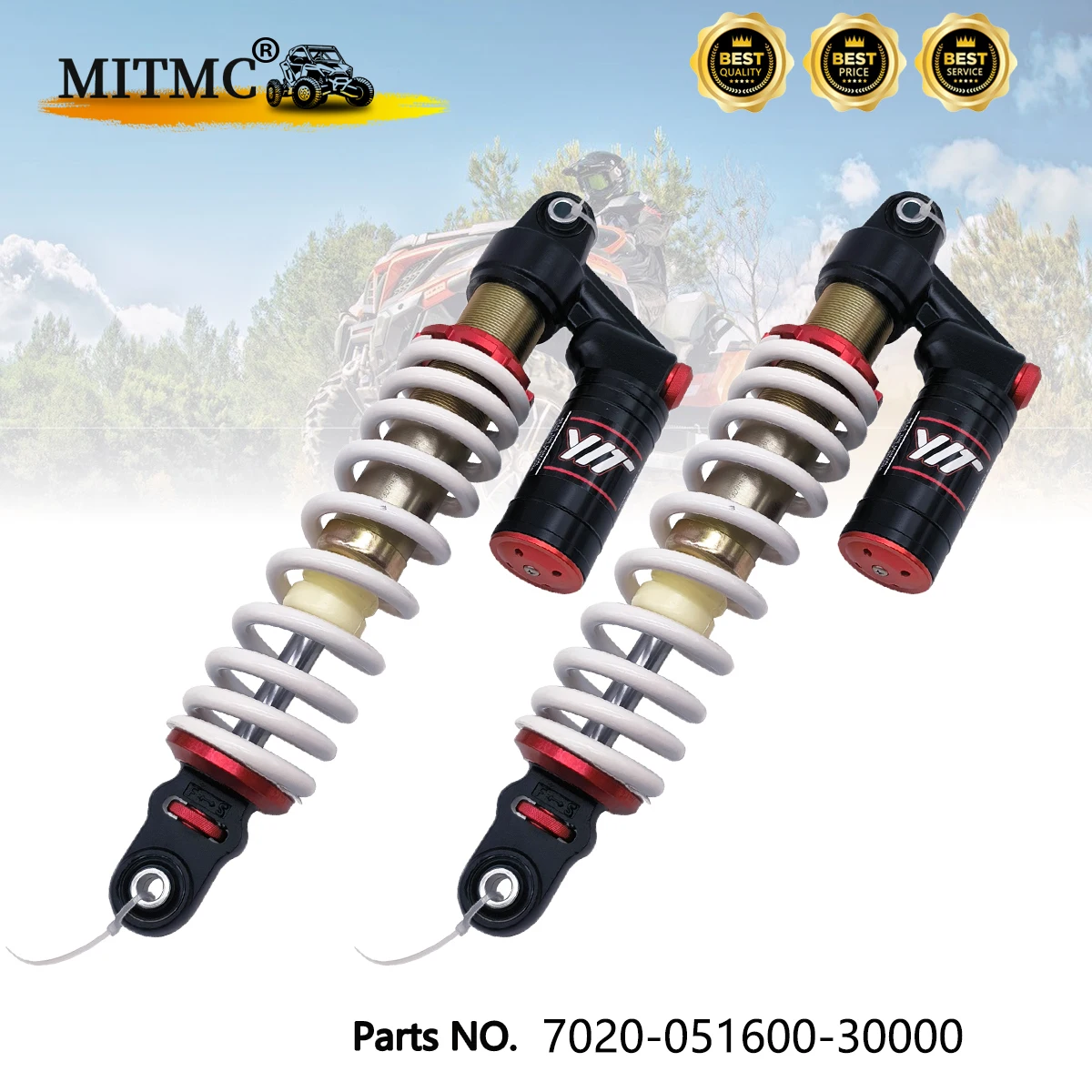 2PC Front Shock Absorber WITH AIR BAG FIT FOR CF cf800-2(x8)part ATV UTV QUAD 7020-051600-30000