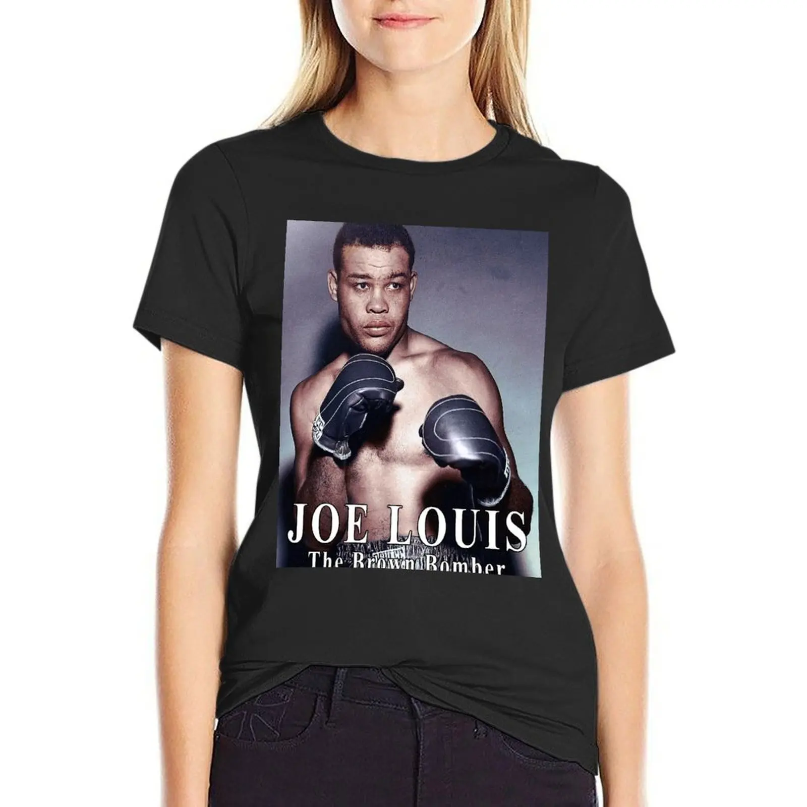 

Joe Louis - Boxing Legend Colorized T-Shirt graphics customizeds kawaii clothes t-shirt dress for Women long