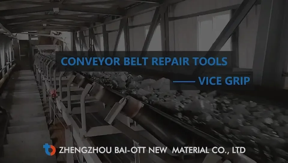 stripping clamps vice grip for conveyor belt rubber layer