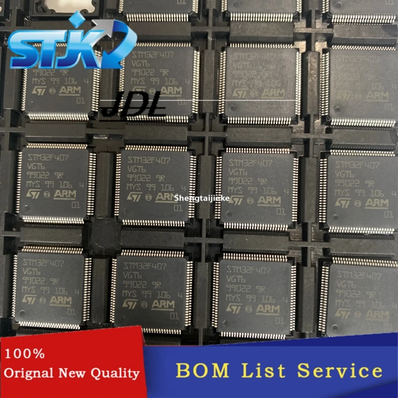 STM32F407VGT6 package LQFP100 embedded chip microcontroller brand new original stock 1pcs