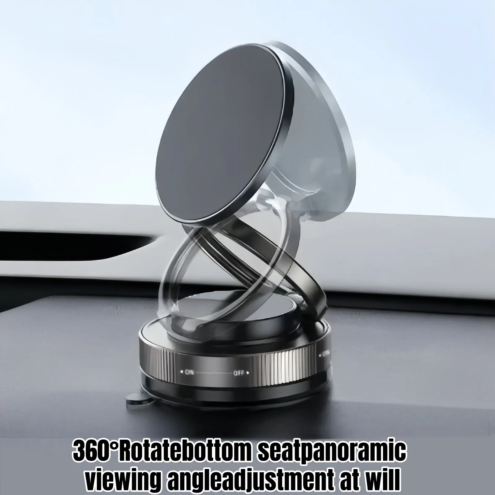 

Держатель на присоске, совместимый с MagSafe iPhone и Android, безопасная вакуумная ручка для приборной панели, зеркало на лобовое стекло, офисный стол