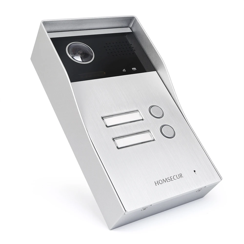 HOMSECUR HDK B17BB-S Camera Doorbell Surface Mount For 2 Families Video Door Phone Intercom