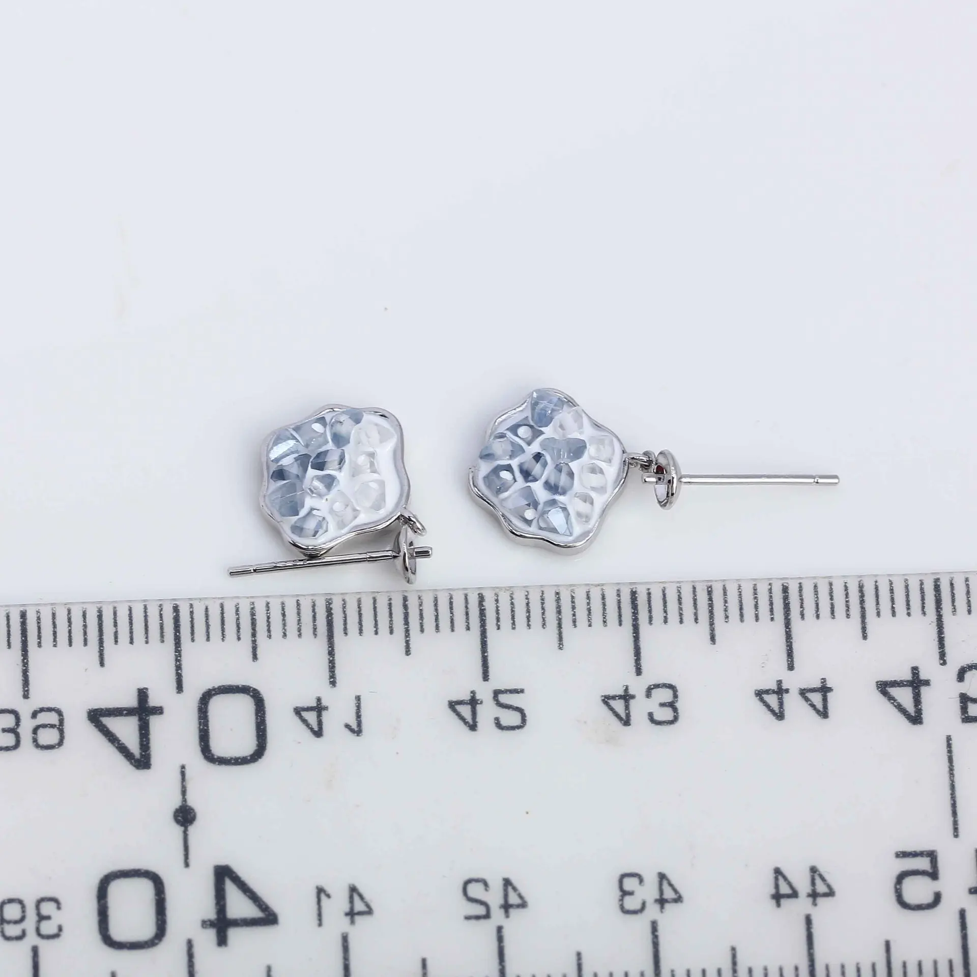 

E128 Gold Plated Copper S925 Sterling Silver Needle Pearl Stud Earrings Findings Jewelry Making DIY Jewelry Accessories