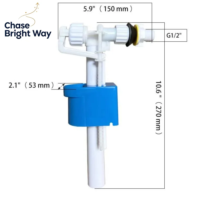 1Pcs G1/2 Inch Connection Cistern Toilet Inlet Valve Cistern Filling Valve High Pressure Side Inlet Valve